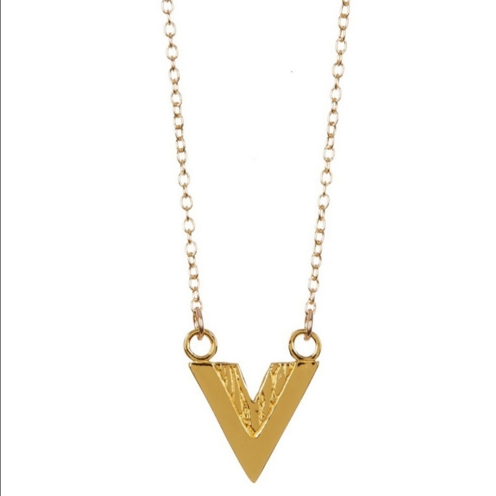 Gorjana Shae Reversible Pendant Necklace in Gold